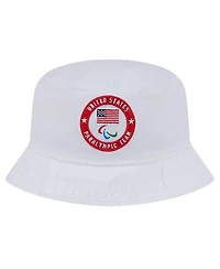 New Era Men's White U.s. Paralympics Bucket Hat