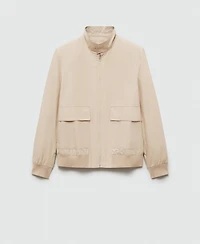 Mango Men's Cotton Pockets Detail Blazer