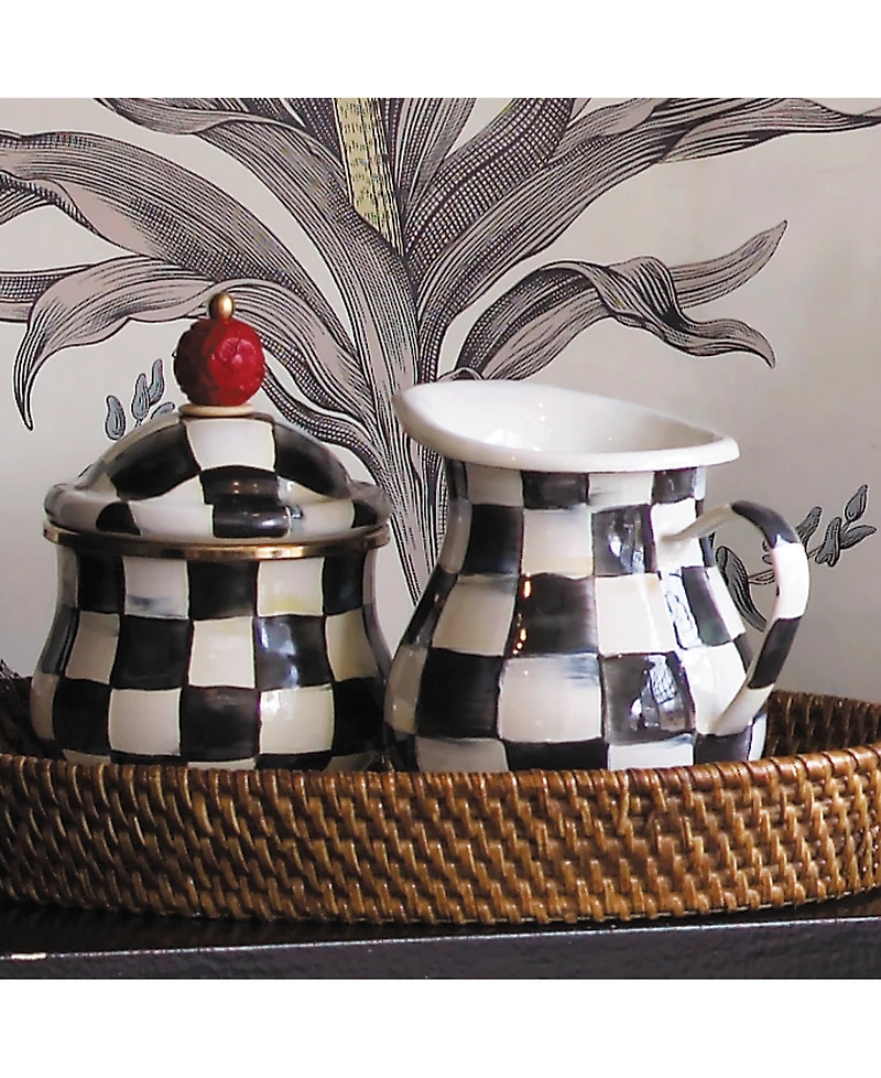 Mackenzie-Childs Courtly Check Creamer