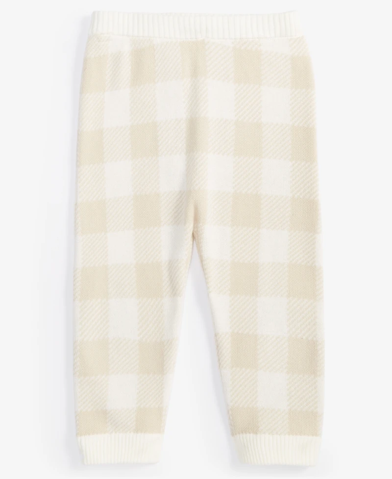 Baby Cotton Check Pants, Exclusively at Macy's