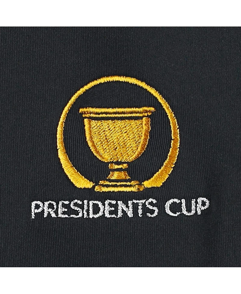 Peter Millar Women's Black Presidents Cup Opal Sleeveless Stretch Jersey Polo