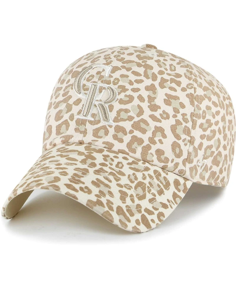 '47 Brand Women's Natural Colorado Rockies Panthera Clean Up Adjustable Hat