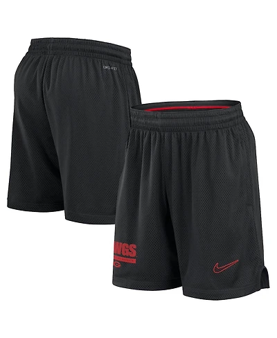 Nike Men's Black Georgia Bulldogs 2024 Sideline Mesh Shorts