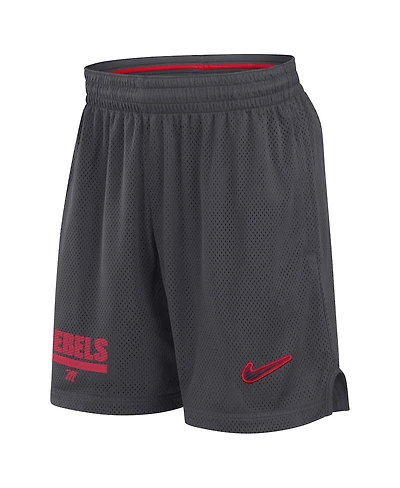 Nike Men's Anthracite Ole Miss Rebels 2024 Sideline Mesh Shorts