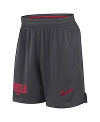Nike Men's Anthracite Ole Miss Rebels 2024 Sideline Mesh Shorts
