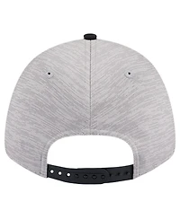 New Era Men's Heather Gray/Black Chicago Bulls Active Digi-Tech Two-Tone 9FORTY Adjustable Hat