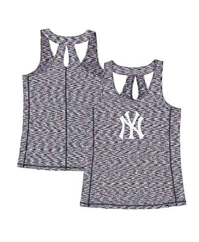 New Era Women's Navy York Yankees Space Dye Keyhole Back Tank Top