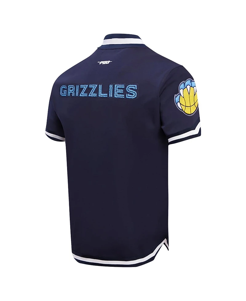 Pro Standard Men's Navy Memphis Grizzlies Classic Warm-Up Full-Snap Jacket
