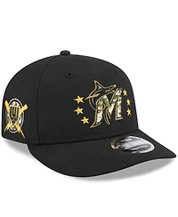 New Era Men's Black Miami Marlins 2024 Armed Forces Day Low Profile 9FIFTY Snapback Hat