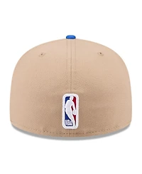 New Era Men's Tan/Blue Dallas Mavericks 2024 Nba Draft 59FIFTY Fitted Hat