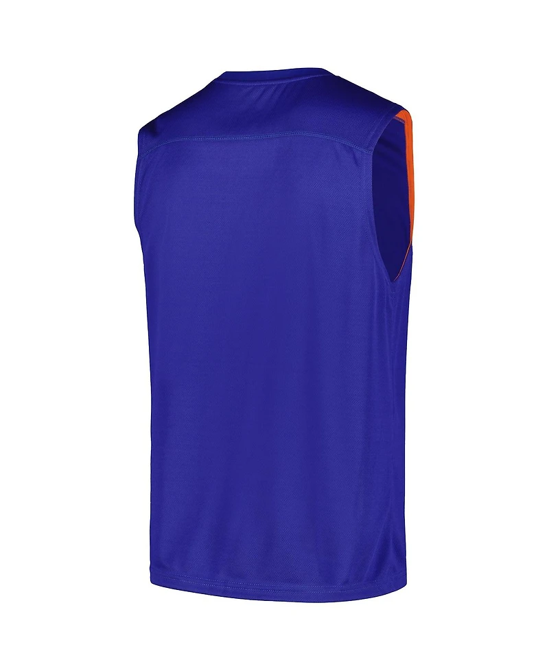 Fanatics Men's Blue New York Knicks Birdseye Muscle Tank Top