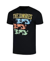 Manhead Merch Men's Black The Zombies Greatest Hits Photo Graphic T-Shirt