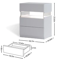 Streamdale Cubehom Led Nightstand Modern Lighting for a Dreamy Atmosphere