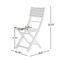 Streamdale Acacia Wood Folding Dining Chairs for Backyard Hosting