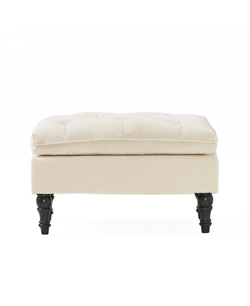 Streamdale Plush Tufted Ottoman Comfort & Style for Your Interior