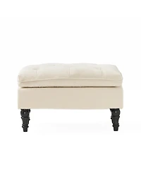 Streamdale Plush Tufted Ottoman Comfort & Style for Your Interior