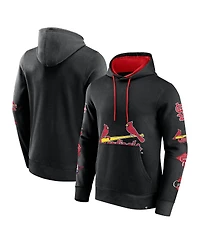 Fanatics Men's Black St. Louis Cardinals Wild Winner Pullover Hoodie