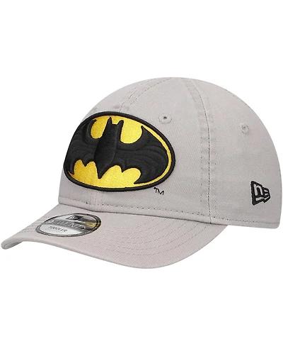 New Era Toddler Boys and Girls Gray Batman 9TWENTY Adjustable Hat