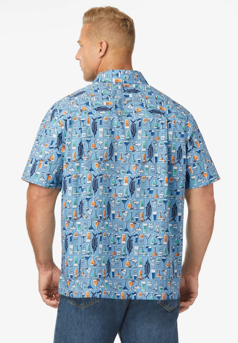 KingSize Men's Big & Tall The No-Tuck Casual Short Sleeve Shirt