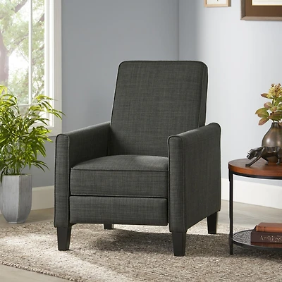 Streamdale Sophisticated Push Back Accent Chair Dark Grey