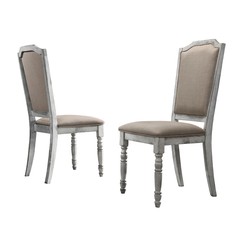Streamdale Furniture Turned Leg Wood Dining Chair Set of 2
