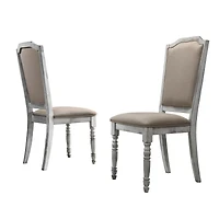 Streamdale Furniture Turned Leg Wood Dining Chair Set of 2