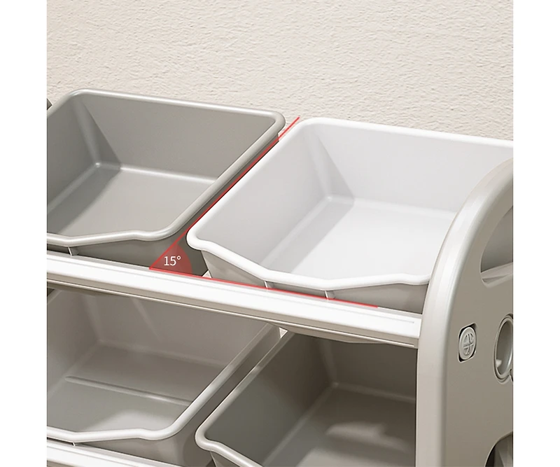 Streamdale Kids Toy Storage Unit with 6 Bins