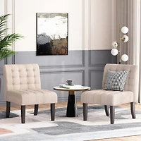Streamdale Classic Accent Chair Set with Button-Tufted Design