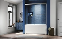 Streamdale Premium Tempered Glass Shower Door with Handles
