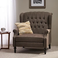 Streamdale Diamond Stitch Wingback Manual Recliner Comfort and Style United
