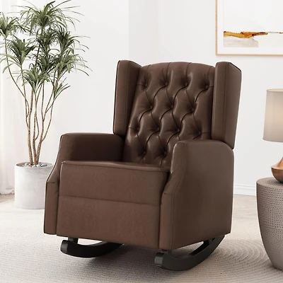 Streamdale Corner Rocking Chair for Cozy Sleep