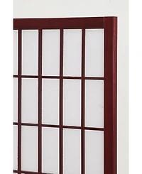 Streamdale 4 Panel Oriental Shoji Screen / Room Divider, Cherry