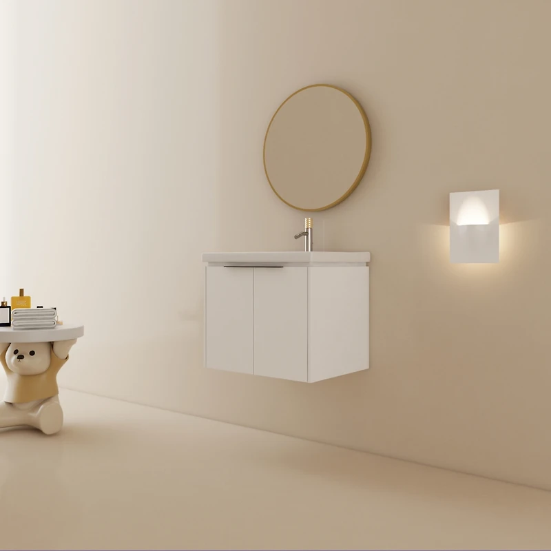 Simplie Fun 24 Inch Soft Close Doors Bathroom Vanity With Sink, Suitable For Small Bathroom