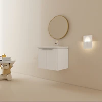 Simplie Fun 24 Inch Soft Close Doors Bathroom Vanity With Sink, Suitable For Small Bathroom