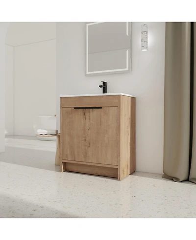 Streamdale Freestanding Vanity with Ceramic Sink & Storage
