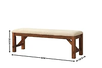 Streamdale Furniture Solid Wood Dining Bench