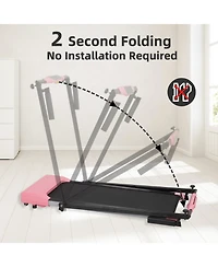 Streamdale Furniture Treadmills for Home, Treadmill with Led for Walking & Running