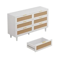 Streamdale Furniture Stylish Rattan Dresser with Ample Storage and Modern Design