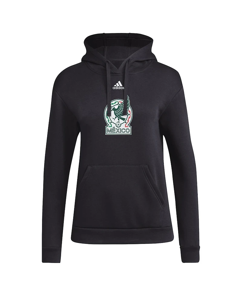 Adidas Women's Black Mexico National Team Crest Pullover Hoodie