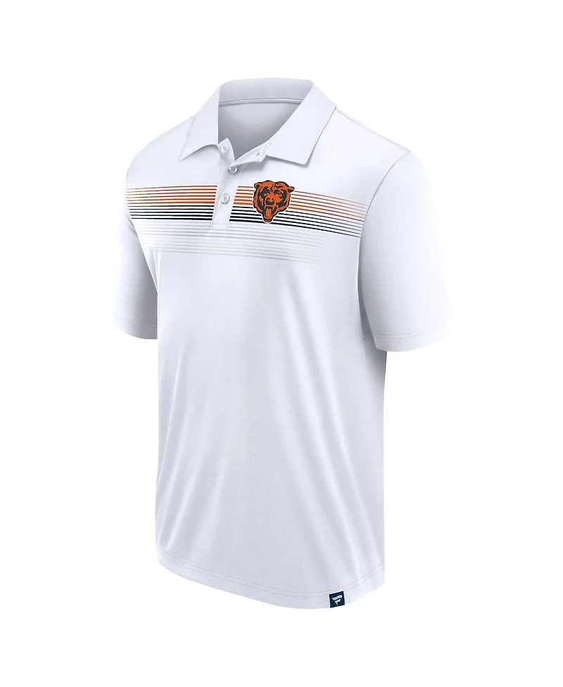 Fanatics Men's White Chicago Bears Big Tall Sublimated Polo