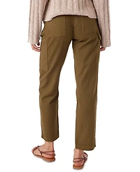 O'Neill Juniors' Kree Cotton High-Rise Cargo Pants