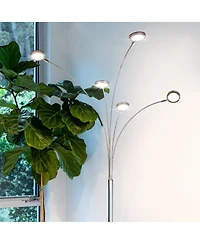 Orion 74" Led Tree Arc Floor Lamp with 5 Adjustable Arms