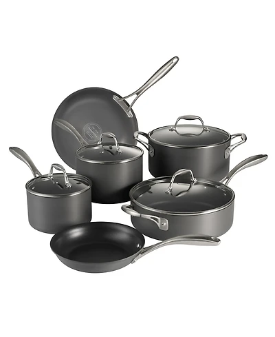 Tramontina OnyxPro -Piece Hard Anodized Nonstick Cookware Set with Lids
