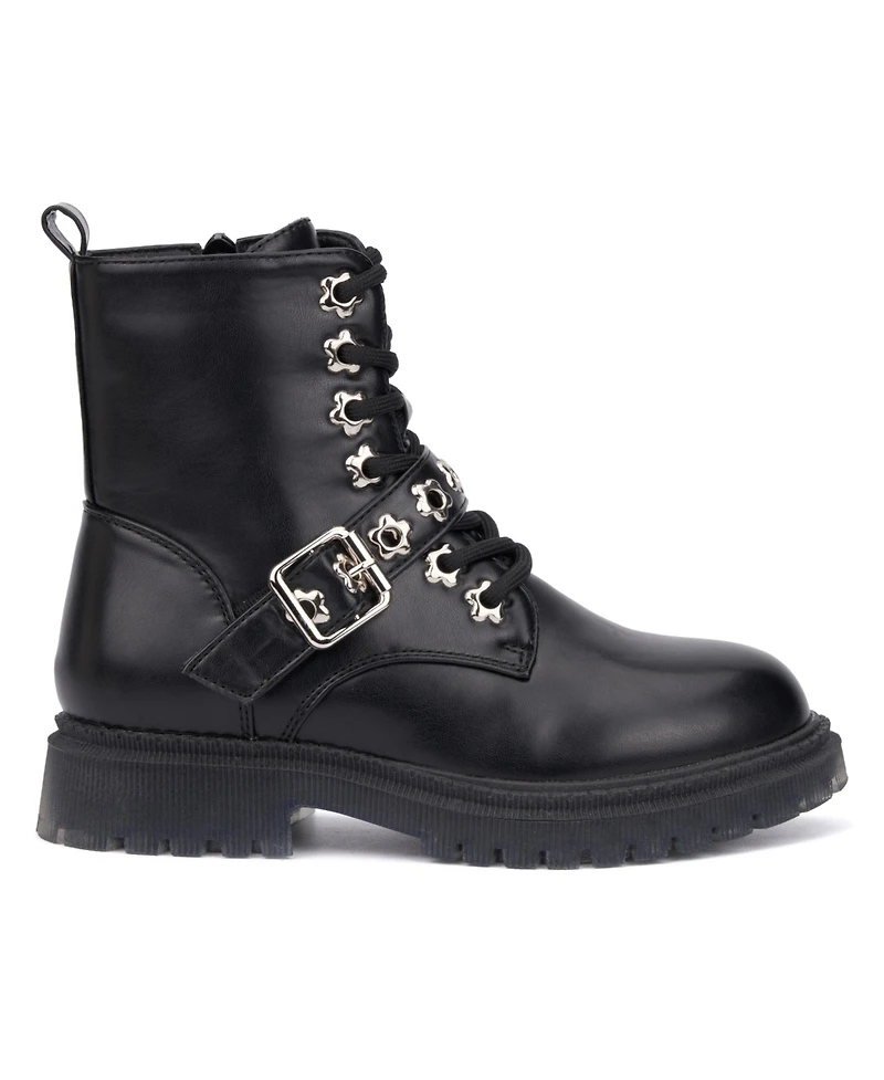 Olivia Miller Little Girls Star Bright Combat Boots