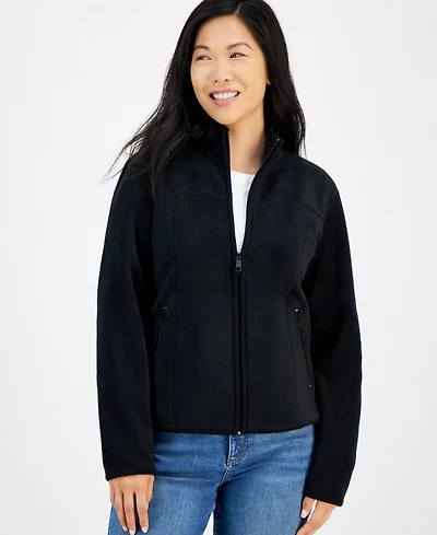 Style & Co Petite Polar Fleece Zip-Front Jacket, Created for Macy's