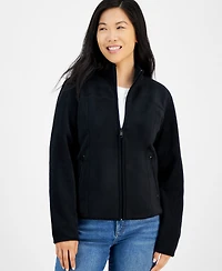 Style & Co Petite Polar Fleece Zip-Front Jacket, Created for Macy's