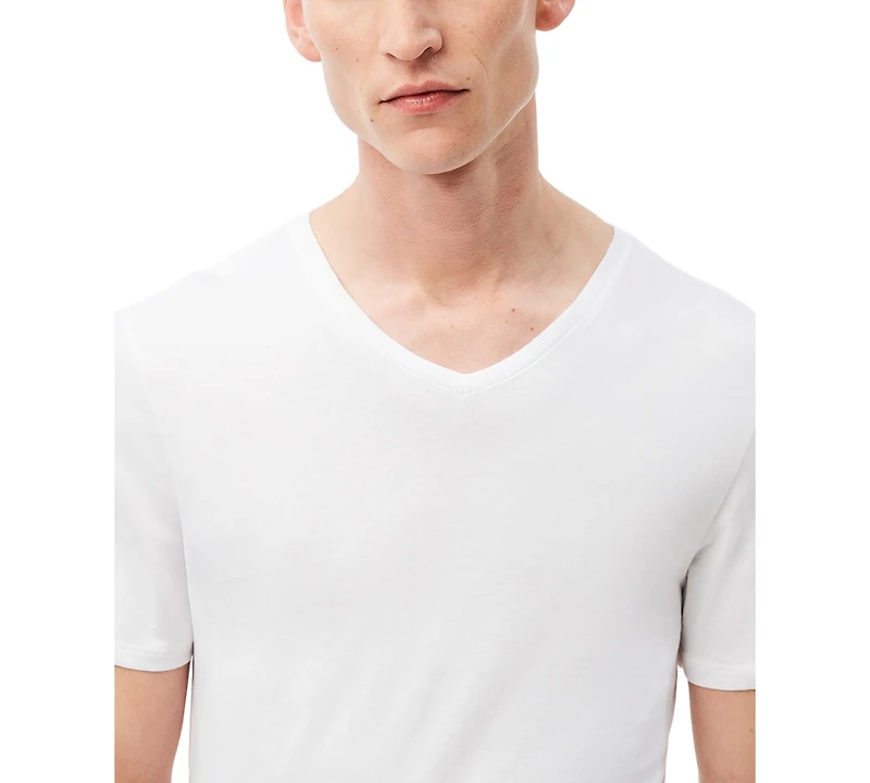 Lacoste Men's 3-Pack Slim-Fit V-Neck Undershirts