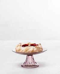 Fortessa Jupiter Pink 8.5" Cake Stand and Dome Set