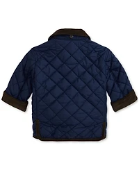 Polo Ralph Lauren Baby Boys Corduroy-Trim Barn Jacket With Removable Hood