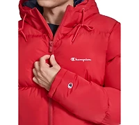 Champion Men's Quilted Full-Zip Hooded Puffer Jacket